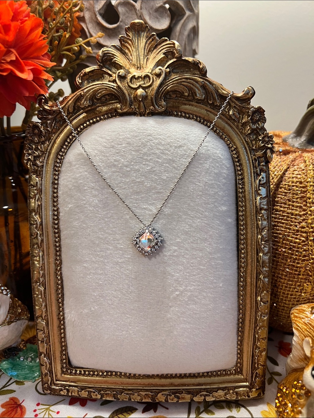 Retired Brighton Crystal Pendant Necklace
